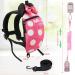 4 in 1 Toddler Harness Leash | Baby Anti Lost Wrist Link | Child Safety Tether | Walking Harness Wristband Assistant Strap Belt - Rose Red - Buy Online on SooperMarket.com