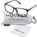 GQUEEN Large Frame Horn Glasses for Men & Women | UV400 Non-Prescription Nerd Glasses in Matt Black - Buy Online on SooperMarket.com