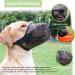 Breathable Mesh Dog Muzzle - Adjustable for Large Medium & Small Dogs | Anti-Bite & Chew | Black - Buy Online on SooperMarket.com