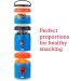 Whiskware Captain America Snack Cups for Kids | 3 Stackable Containers for School and Travel - Buy Online on SooperMarket.com