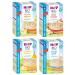 Hipp Organic Milk Porridge Mix 4 Varieties: Children's Semolina Fine Fruits Banana and Fruit Yoghurt (4 x 450g)