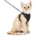 SOKANA Cat Harness and Lead Set for Walking Escape Proof - Lightweight Secure Kitten Harness and Lead Set also for Dogs Puppy Pet Small Size | Black