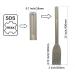 BEEMEEMASTER SDS-Max Tile Chisel Hammer Steel - 2x12 SDS Chisel - Buy Online on SooperMarket.com