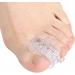 Clear Gel Toe Separators & Straightener for Hammer Toe & Overlapping Hallux Valgus - Correct Crooked Toes - Athletes Foot Pads (One Size) - Buy Online on SooperMarket.com