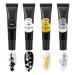 KADS Nail stamping polish gel Pack of 4 Colors 8ML UV LED Gel Polish for nail stamping plate (Set 2)