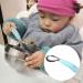 4PC Baby Cutlery Set - Stainless Steel Curved Spoons & Forks for Toddlers - Self-Feeding Baby Utensils in Blue & Pink - Buy Online on SooperMarket.com