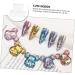Healeved 3 Bear Head Nail Color Displaying Tool Transparent Nail Color Display Tool Bear Nail Color Displaying Tool Manicure Tools Nail Tools for Nail Art Nail Polish Polishing Plate - Buy Online on SooperMarket.com