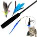 10-Piece Natural Bird Feathers Cat Toy Wand Refills - Replacement Feathers for Interactive Play - Buy Online on SooperMarket.com