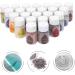 NUOBESTY Textiles Dying Supplies 24pcs Tie Dye Powder Color Powder Cable Tie Aldult Child DIY Tie-dye Pigment - Buy Online on SooperMarket.com