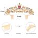 Girls Birthday Tiara Crown with Sash - Happy Birthday Headband and Crown Set for Women | Iridescent Princess Tiaras - Party Supplies and Decorations - Buy Online on SooperMarket.com