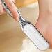Toseky Foot Scrubber 2-in-1 Foot Scraper Dead Skin Remover | Foot Rasp for Cracked Heel Reduces Calluses & Corns Foot File for Foot Care Wet/Dry Feet Transparent Gray - Buy Online on SooperMarket.com