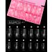 CHUCHU Soft Soak off Gel Tips 552Pcs Medium Square Clear Nail Tips for Acrylic Nails - 12 Sizes - Buy Online on SooperMarket.com