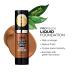 Kiss New York Professional Liquid Foundation - Natural Finish, Hydrating Formula, Medium to Full Coverage, Green Tea Extract - Cappuccino - Buy Online on SooperMarket.com