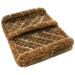 Rubber-Cal "Herringbone" Coir Boot Scraper Brush 2.5 by 12 by 13-Inch (10-100-009)