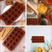 HOMSFOU 8 Pcs Chocolate Mold Cookie Baking Candy Making Molds Maple Leaf Mold Silicone Chocolate Rose Chocolate Silicone Cookie Mini Semi Sphere Silicone Mold 3D Chewing Gum Spherical 18.5X11CMx4pcs Light Brown 1x4pcs - Buy Online on SooperMarket.com