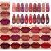 LSxia 18 Colors Capsule Pills Lipstick Set - Long Lasting Matte Lipsticks for Women - Cute Dark Red Lipsticks - Buy Online on SooperMarket.com