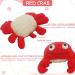 Bleu Bath 2 Pack Animal Body Scrubber Natural Linen Shower Balls for Kids - Gentle Exfoliating Bath Sponge Loofah Pouf - Yellow Starfish Red Crab Design - Buy Online on SooperMarket.com