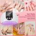 UV Nail Lamp Nail Dryer 54W UV Lamps for Gel Nails Nail UV Lamp Led Nail Lamp with 3 Timer Auto Sensor LCD Screen USB Plug Gel Nail Curing Lamp Led Gel Nail Lamp Nail Dryer White - Buy Online on SooperMarket.com