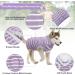 oUUoNNo Recovery Suits for Dogs Cats Surgical Recovery Suit for Female Male Abdominal Wounds Spay or Skin Diseases Cone E-Collars Alternatives Anti-Licking Pet Vest Post Surgery (XXXL Purple stripe) XXXL Purple stripe - Buy Online on SooperMarket.com