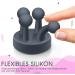 OSORD 8PCS Adhesive Hooks for Bathroom & Kitchen | No Drilling Toothbrush & Razor Holder Towel Clamps Key Hooks - Black - Buy Online on SooperMarket.com