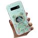 Tivenfezk Nadoli for Samsung Galaxy S10 Treibsand B r Astronaut Hidden Stand Shell caricature glitter astronaut stand soft silicone bling cell phone case.