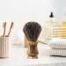 Magidal Handmade Ergonomic Razor Brush - Soft Shaving Cream Brush for Beard Grooming - High-Quality Brown Shaving Brush for Men - Buy Online on SooperMarket.com