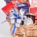DIY Wicker Gift Hamper Kit - Oval Basket for Christmas, Weddings, Baby Showers - Natural - Buy Online on SooperMarket.com