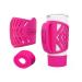 Gangster Armor Grip for 20 oz Tumblers  Yeti Rambler Handle  Silicone Tumbler Sleeve Holder - RTIC Beast Simple Corkcicle Tumbler Grip Holder - Boot Tumbler Bottom Rubber (20oz Pink)