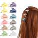 WLLHYF 12pcs Small Durable Mini Hair Clips Non-Slip Jaw Clips Multicolor 90s Hair Accessories for Women Thin Thick Curly Hair for Girls Students(Multicolor Matte)
