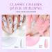 Saviland UV Gel Kit - 2 Pieces Clear & Light Pink Nail Extension & Repair Gel 3.53 oz with Nail Brush & Shapes - Large Capacity Soak-Off UV Gel Set for Perfect Nails - Buy Online on SooperMarket.com