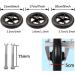 Wheelchair Front Wheel Front Wheelchair Wheel Replacement Wheel for Rollators 2 Pcs Solid Tyre 6" 7" 8" Walker Wheels Black/Gray Firm Tread for Easier Rolling(Gray 7Inch/17Cm) 7Inch/17Cm Grey - Buy Online on SooperMarket.com