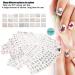 50 Pieces Of Flower Butterfly Cartoon Nail Art Stickers Small Flower Transfer Nail Decals Design Nail Care Accessories Nail Sticker Set(XF) - Buy Online on SooperMarket.com