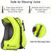 SOLY Inflatable Snorkel Vest Adult  Snorkel Life Vest Adjustable Snorkeling Gear for Adults Water Sports Safety Neon Green 51X61CM - Buy Online on SooperMarket.com
