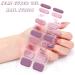 Semi Cured Gel Nails Strips 20PCS Burple Glitter Self Adhesive Gel Nail Stickers Soft Full Nail Wraps Waterproof Gel Nail Strips Decal with Nail File & Stick UV/LED Lamp Required - Buy Online on SooperMarket.com
