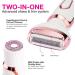 Women's Electric Razor & Shaver - Painless 2-in-1 Wet/Dry Hair Removal for Face, Legs & Underarms - USB Rechargeable Cordless - Buy Online on SooperMarket.com