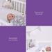 Sn z Dream Cloud Sleep Aid for Babies | Plush Mobile with White Noise 4 Calming Sounds & Night Light Pink & White - Buy Online on SooperMarket.com