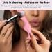 Reusable Eyeliner Stencils Silicone Beauty Ruler 5 In 1 Eyeliner Stencil Multi Purpose Silicone Eyebrow Pencil Stencil Winged Tip Eyeliner Aid for Makeup Cosmetic Pink - Buy Online on SooperMarket.com