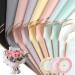 CCINEE 60 Sheets Gold Edge Flower Wrapping Paper Waterproof Fresh Flower Packing Material with Ribbon Florist Bouquet Supplies DIY Craft Gift Packing 10 Colors Golden Edge-60Sheet/10Colors(3PCS Ribbon)