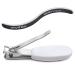 STYLFILE Nipper Clipper with Safety Spy Hole & Curved Baby S-File - Stainless Steel Toddler Manicure Set Designed for Infants Tiny Nails White 2 Count (Pack of 1)
