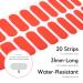 Nailog Nail Wraps - 20Pcs Semi Cured Nail Polish Stickers | Long-lasting Watermelon Red Nail Art Strips Kit for Women - Buy Online on SooperMarket.com