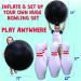 Island Genius Giant Inflatable Bowling Game Set for Kids - Indoor/Outdoor Jumbo Ball and Pins, Perfect for Birthday Parties and Lawn Games - Buy Online on SooperMarket.com