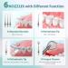 Cordless Portable Water Flosser with 4 Modes and 6 Tips - Professional Electric Teeth Cleaning Kit for Oral Care - 300mL Water Tank - Gray - Buy Online on SooperMarket.com
