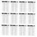 Gogogmee 12 Sheets False Eyebrows for Men Waterproof Stickers Black Sticker Fake Eyebrows 21x15cm Black
