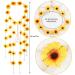 Sucrain Flower Hippie Headband Set - 4pcs Bohemian Sunflower Hair Accessories (2 Yellow 2 White) - Buy Online on SooperMarket.com