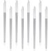 8 Packs Diamond Nail File Stainless Steel Double Sided Nail File Metal File Buffer Fingernails Toenails Manicure Files Manicure Pedicure Tools for Salon and Home 8 Inches