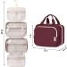 Narwey Hanging Travel Toiletry Bag for Women - Wine Red (Large) | Organizer for Cosmetics, Makeup, and Travel Size Accessories - Buy Online on SooperMarket.com