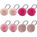 Fur Hair Bobbles for Girls 4 Pairs Cute Hair Ties with Fur Ball Elastic Ponytail Holders Hair Band for Girls Hair Accessories Cute Hair Ties - Buy Online on SooperMarket.com