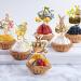 Teksome Easter Cupcake Toppers - Bunny Cake Topper Easter Cake Decorations 8pcs Bunny Easter Egg Cake Food Picks for Happy Easter Spring Theme Party Decorations - Buy Online on SooperMarket.com