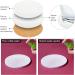Ceramic Tile for Crafts Coasters 24 Pack White Tiles Unglazed 4 Inch with 24 Pack Cork Backing Pads Includes Square and Round Ceramic Coasters for DIY Arts Craft Project Coasters - Buy Online on SooperMarket.com