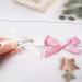 4Pcs Velvet Bow Hair Clips for Girls and Women - Pink White Christmas Hair Accessories - Buy Online on SooperMarket.com